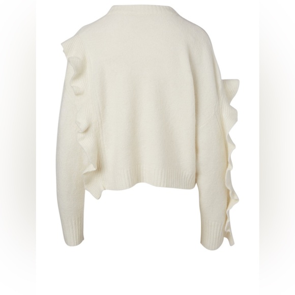 3.1 Phillip Lim | Cream Ruffle Sweater - Picture 3 of 8